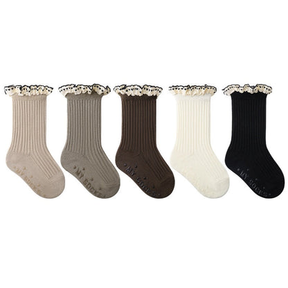 Children Mid Calf Lace Princess Socks
