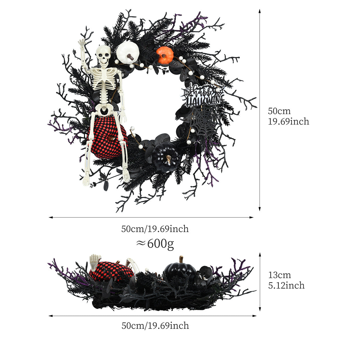 Halloween Wreath Decorations Pendant Door Decoration
