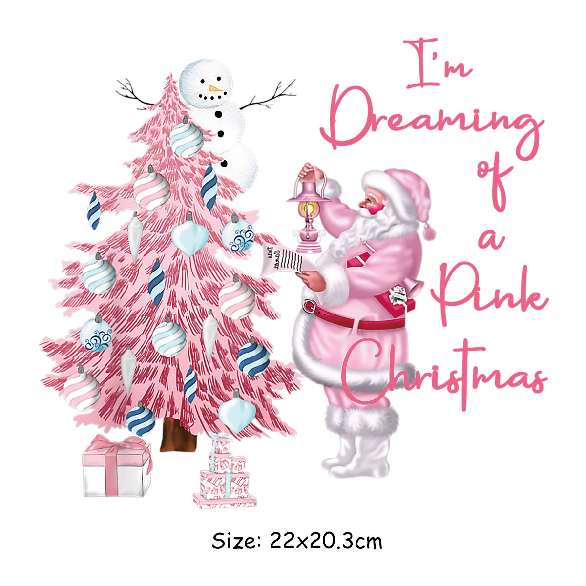 Christmas Tree Santa Claus Clothing Printing Heat Transfer Patch