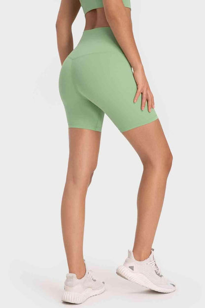 Millennia Staying Cozy Wide Waistband Biker Shorts For Comfort