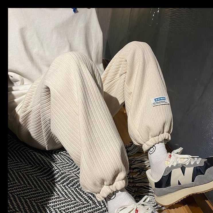 Fallwinter Labeled Straight-leg Harem Jogger Pants
