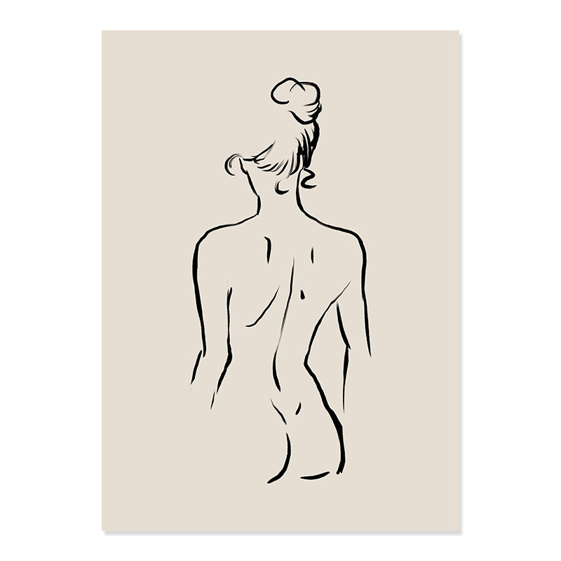 Abstract Matisse Body Line Floral Bohemian Poster Canvas Painting