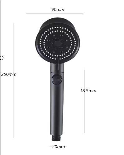 Colorful Wind Turbine Shower Head