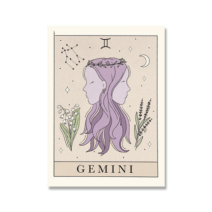 Tarot Canvas Painting Poster Constellation