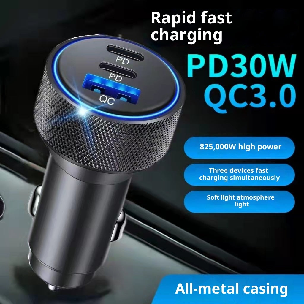 Aluminum Alloy Car Charger Vehicle-Mounted