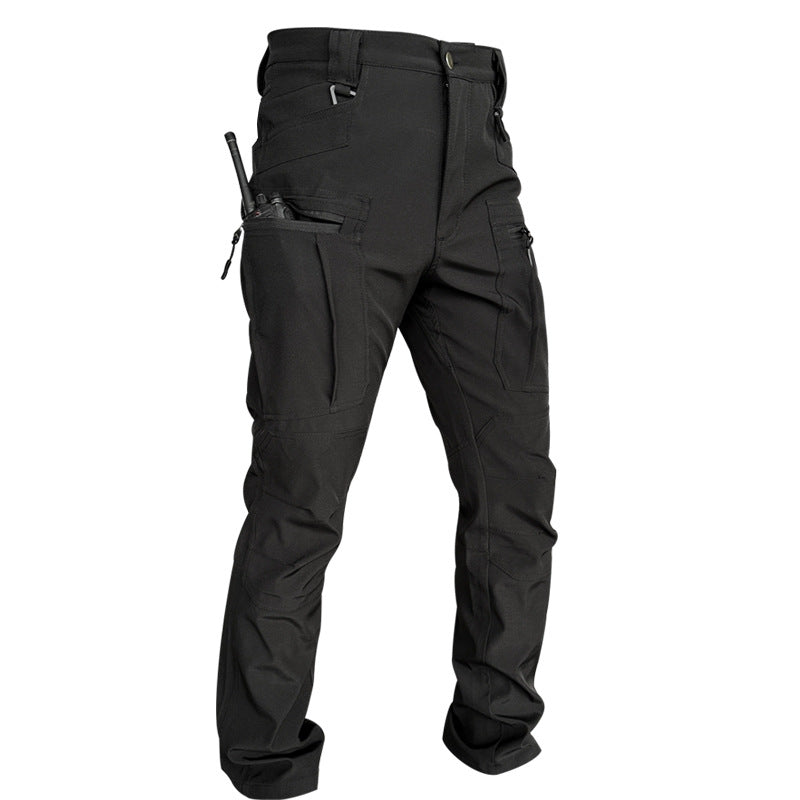 Spring And Autumn Outdoor Tactical Pants, Thin And Breathable Military-Style Work Pants, Multi-Pocket Slim-Fit Stretch Waterproof Camouflage Training Pants