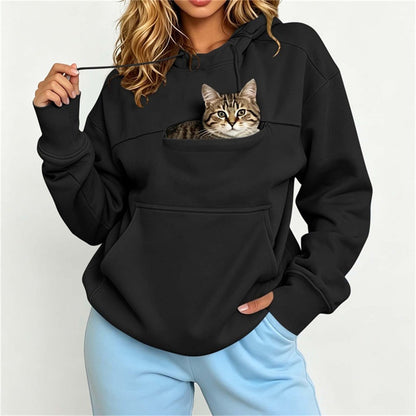 Solid-color Hooded Loose-fit Pet Hoodie