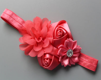 Children's Chiffon Rose Elastic Hair Band