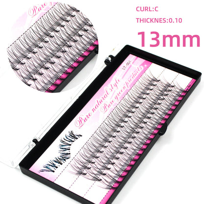 Single Eyelashes, Hairy Chicken Paw Hairs, Grafted Eyelashes, A Cluster Of 10 Self-grafted, Inoculated False Eyelashes