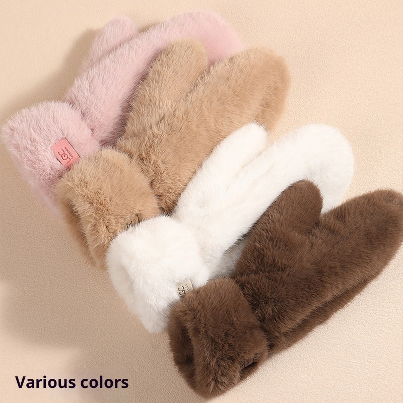 Plush Winter Warmth Fleece-lined Thickened Outdoor Cold-proof Windproof