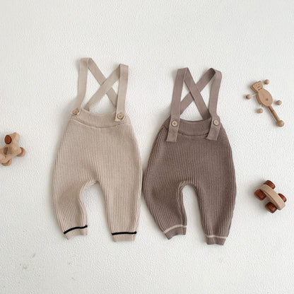 Girls' Knitted Sweater Casual Trousers