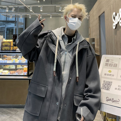 Autumn And Winter Woolen Coats For Men