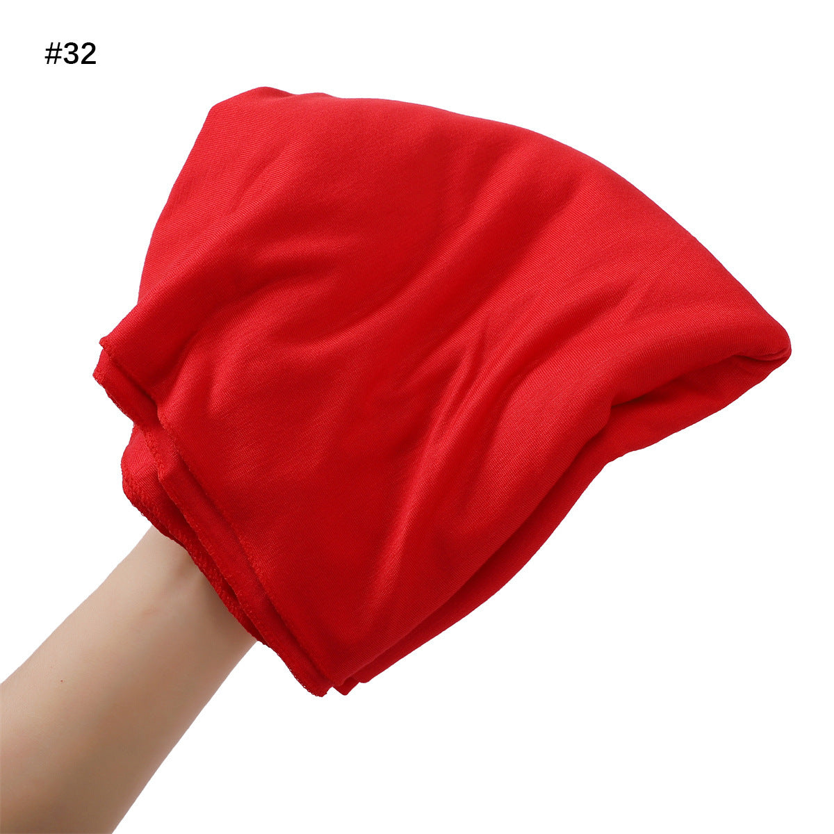 Solid-color Large-size Modal Sweatband Single-color Mercerized Cotton Turban Headscarf