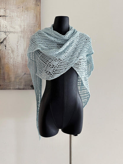 Hollow-out Outerwear Sun-protection Triangular Shawl Scarf