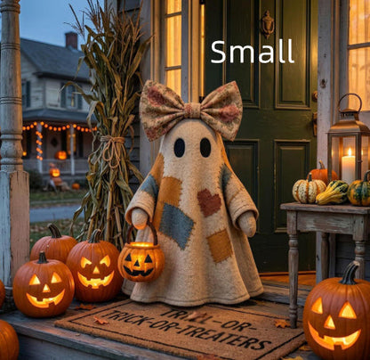 Patchwork Ghost Halloween Decoration