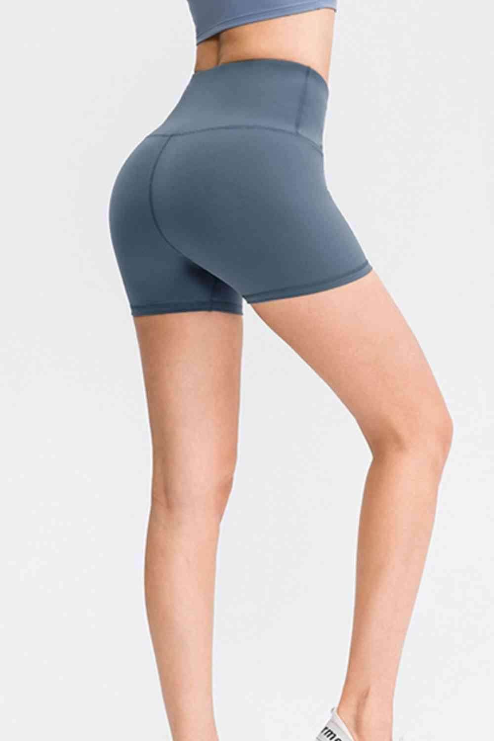 Wide Waistband Sports Shorts for Active Comfort and Style