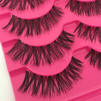 Man-made Fiber False Eyelashes Natural False Eyelashes Set