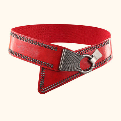 Rivet Belt For Women Fashionable And Versatile Accessory