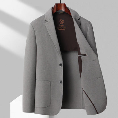 Simple Business-Casual Double-Faced Wool Coat