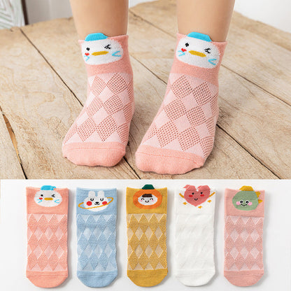 Cartoon Cotton Socks For Small And Medium-sized Children