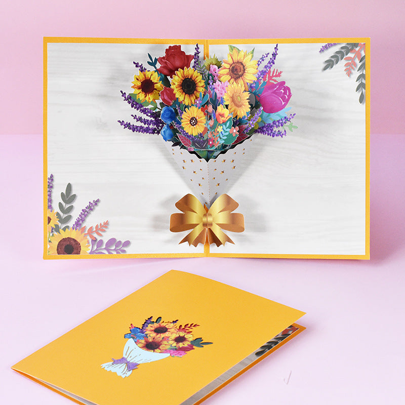 3D Hand-carved Paper Blessing Card