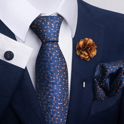 Men's Tie Suit Pocket Square Combo 8