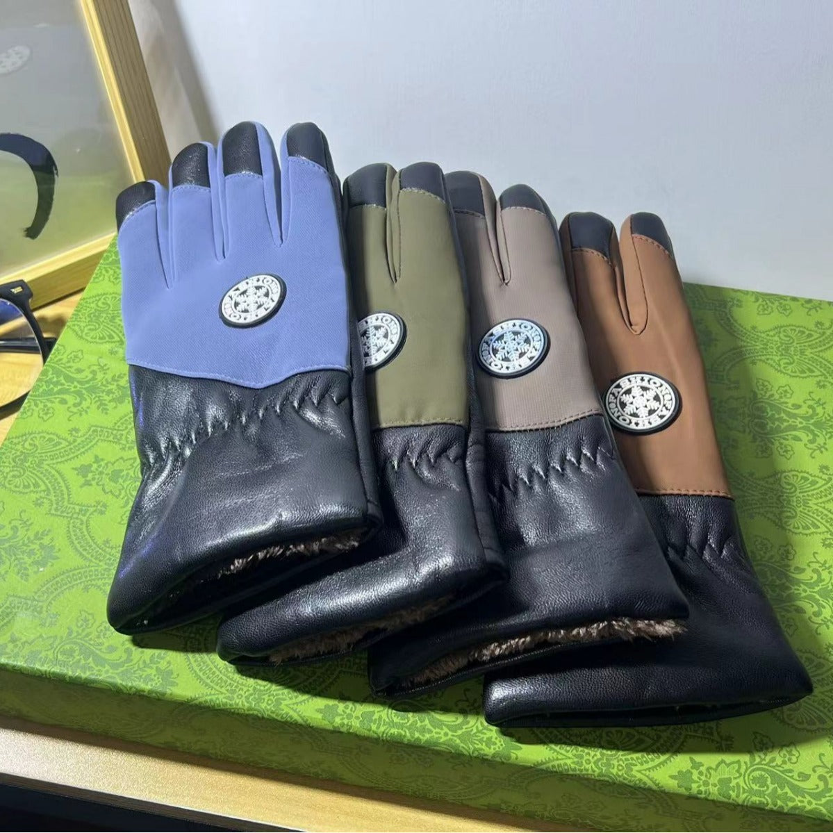 Knitted Winter Warm Open Finger Windproof Gloves