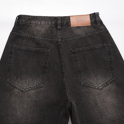 American Basic Style Straight Jeans Men