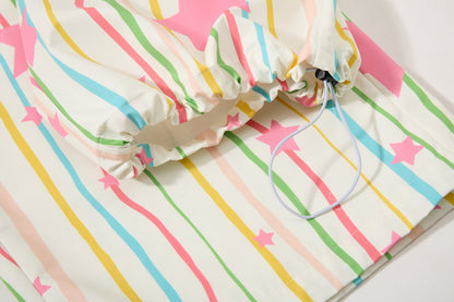 Women's Striped Color-block Casual Pants