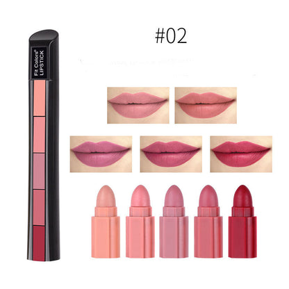 Velvet Matte Lipstick Set 5 Colors