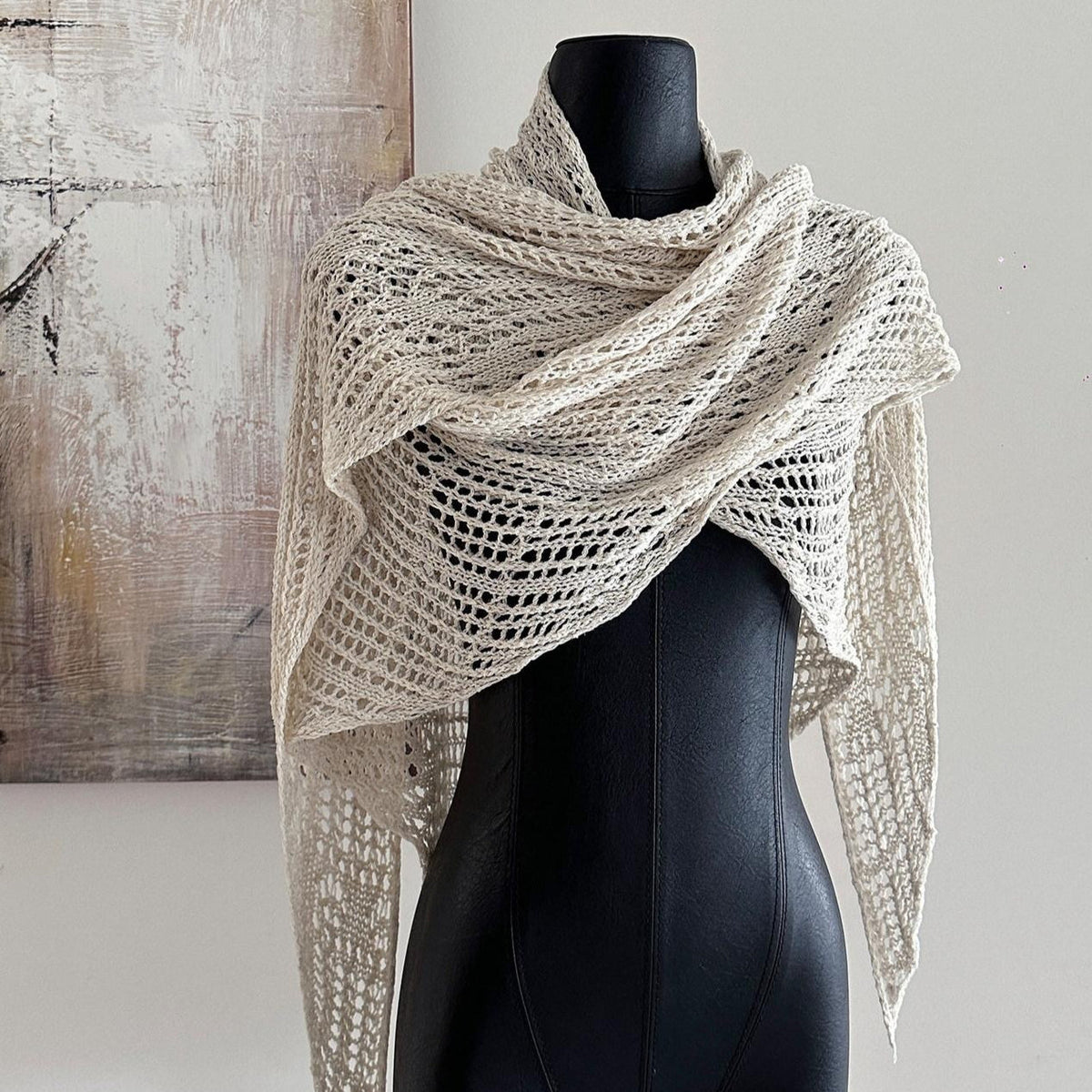 Hollow-out Outerwear Sun-protection Triangular Shawl Scarf