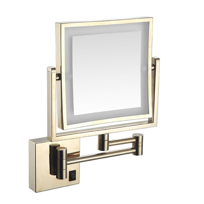 Four-sided Double-sided LED Makeup Mirror With Lights Foldable Extendable Single-sided Mirror