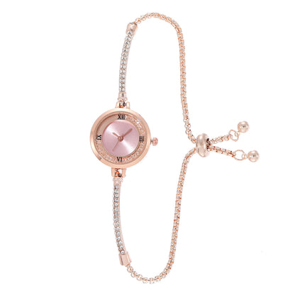 Fashion Diamond Round Women's Quartz Watch