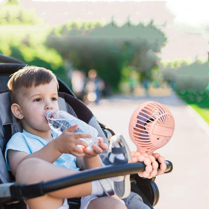 Portable USB Stroller Fan Baby Car Seat Accessory
