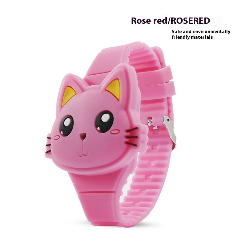 Epoxy LED Cartoon Children Watch