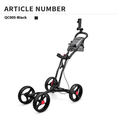 Golf Foldable Four-wheel Golf Tricycle Trolley