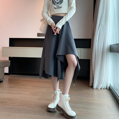 Versatile Casual Asymmetrical Skirt For Women