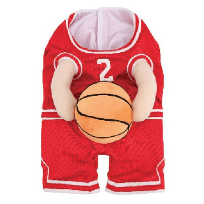 Creative Dog Basketball Costume With Ball