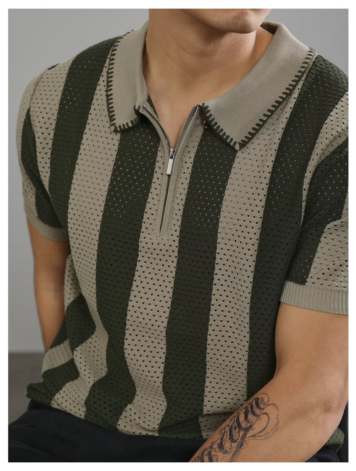 Lapel-collar Business Paul Men's Summer T-shirt For Men