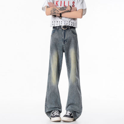 Mens Casual Versatile Straight-leg Jeans
