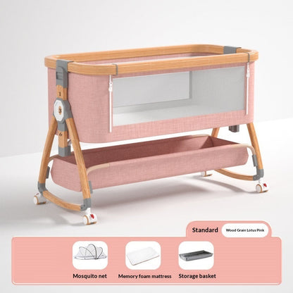 Aluminum Alloy Baby Crib Movable And Portable