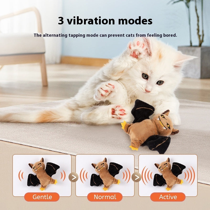Pet Electric Sound Cat Plush Toy Rechargeable