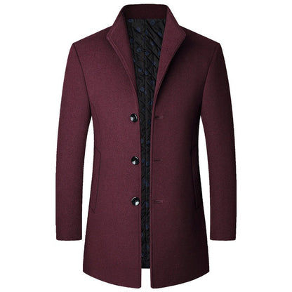 Autumn And Winter Casual Woolen Coat Men