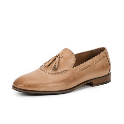 Men's Vintage British Handmade Tassel Loafers