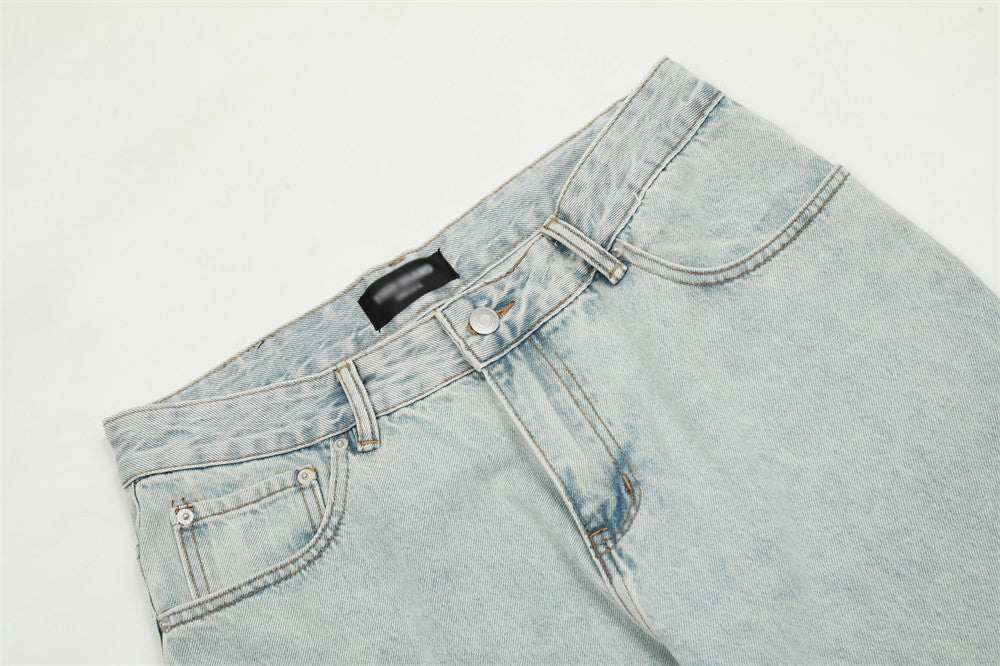 Fashion Personality Big Horn Jeans Men