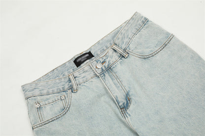 Fashion Personality Big Horn Jeans Men