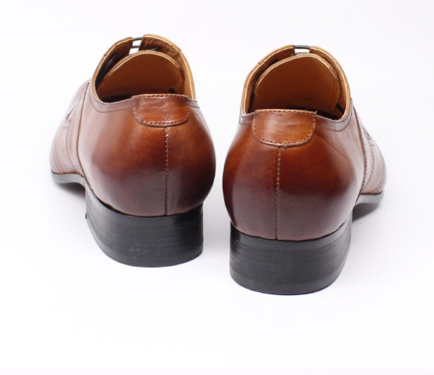 New  First Layer Cowhide Oxford  Business Casual Men's Shoes