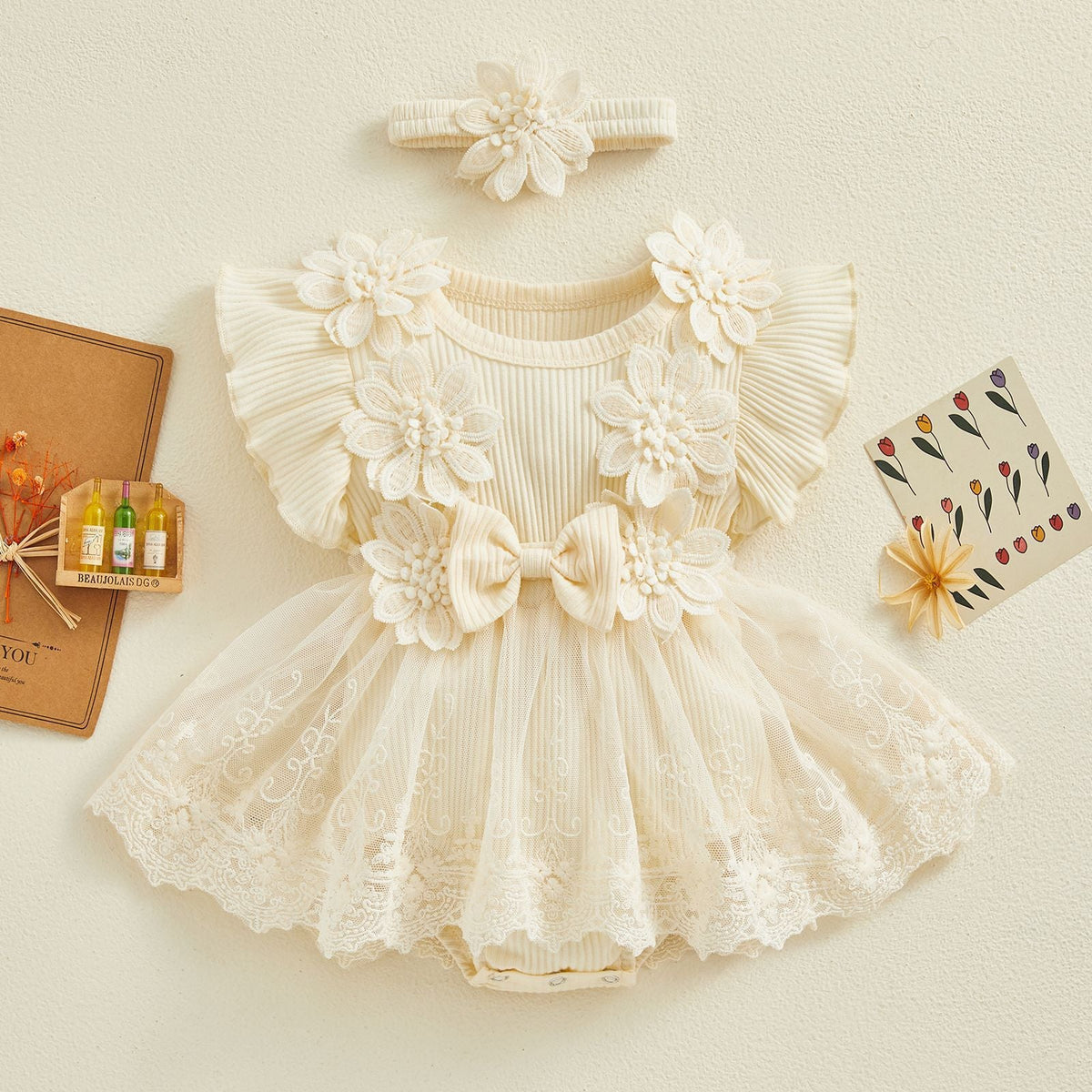 New Floral Onesie For Baby And Toddler Girls