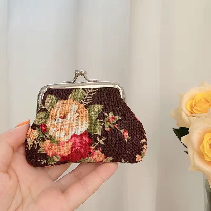 Retro Mini Canvas Coin Purse