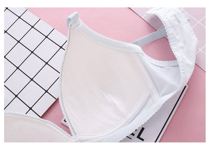 Students Without Steel Ring Pure Cotton Thin Push Up Bras